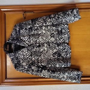 HARVE BERNARD abstract print jacket